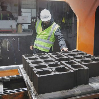 Patio Drummond to Double Production of CarbiCrete Cement-Free Concrete Blocks