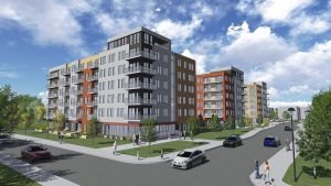 Dalles de béton préfabriqué: District Concorde Laval