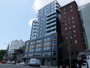 Balcons en béton préfabriqué : TMS - projet Papineau