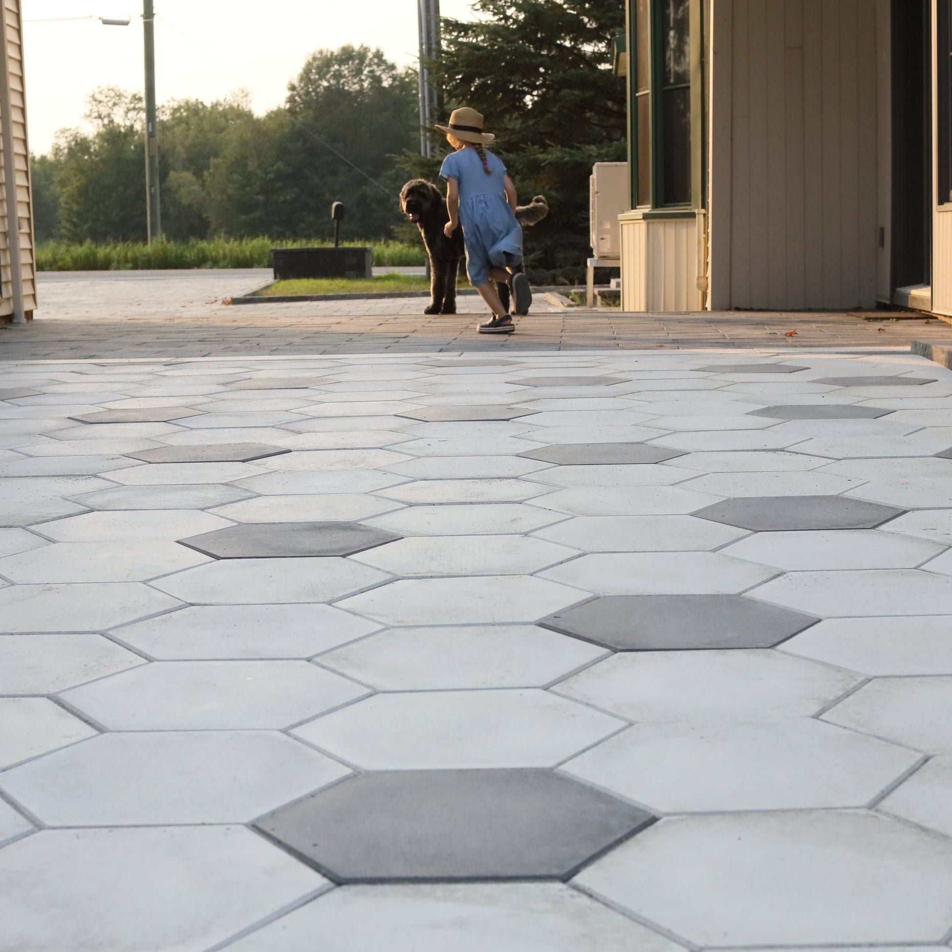 Dalle Hexagone Patio Drummond 