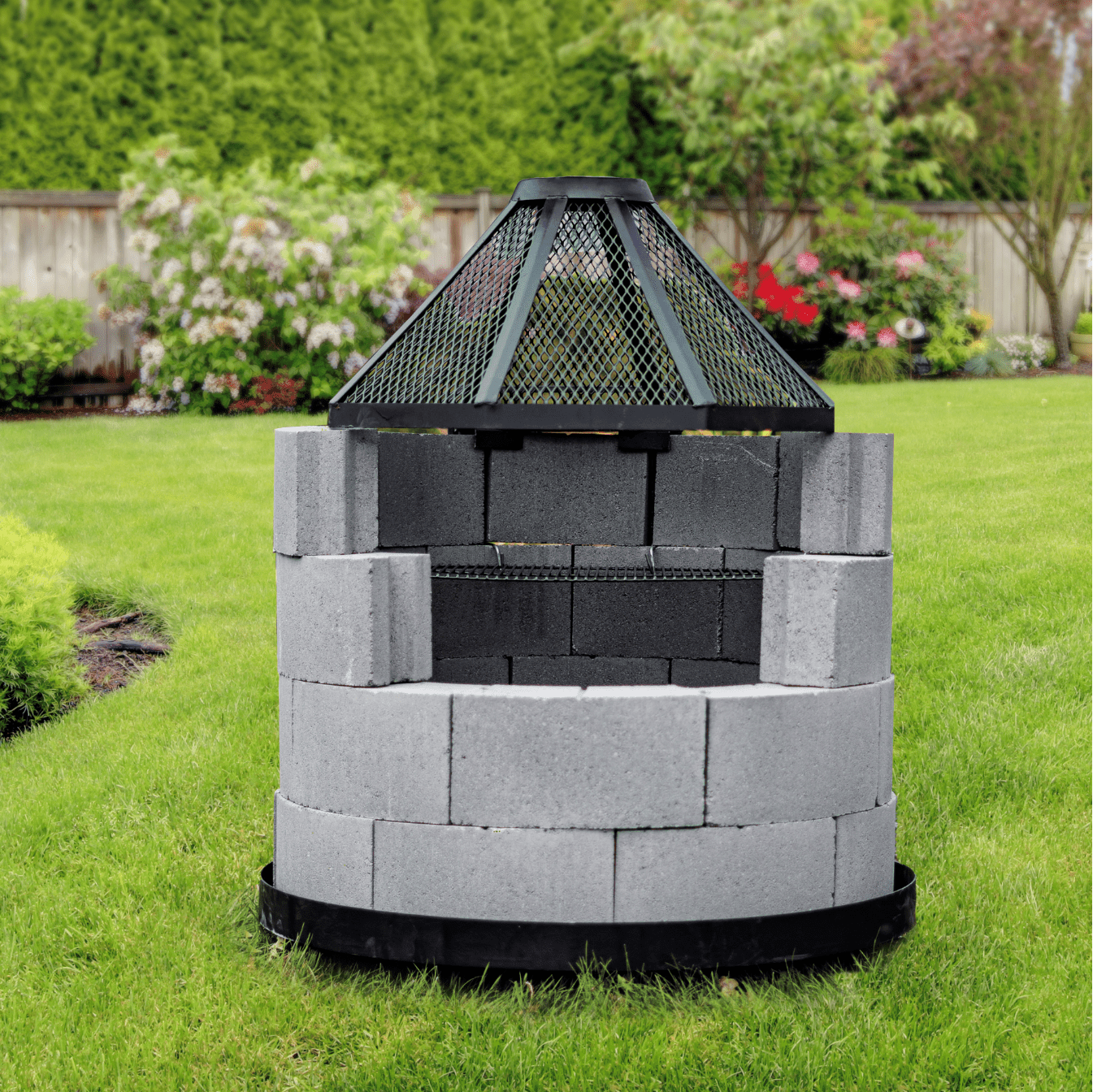 Foyer BBQ rond Patio Drummond
