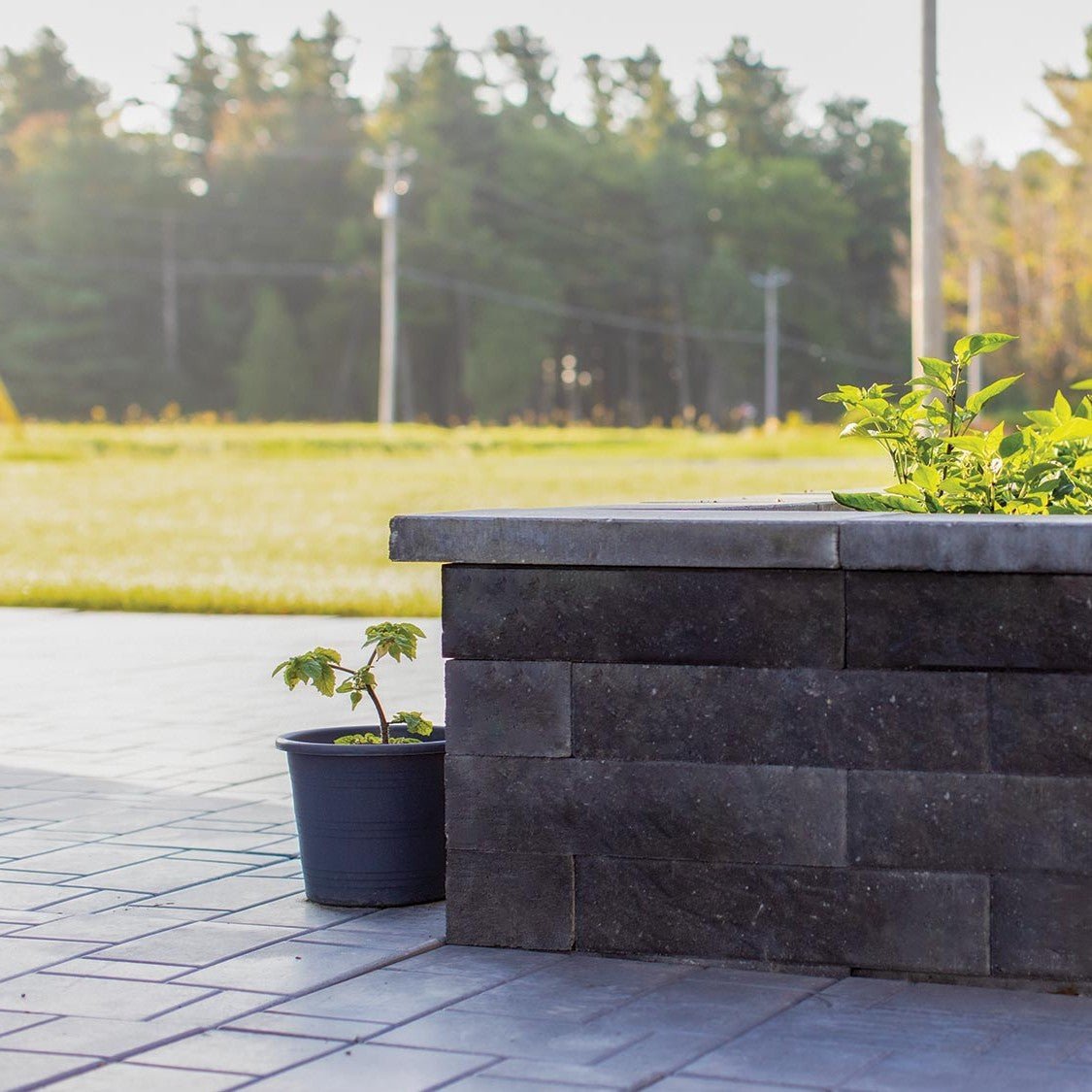 Muret Moderno Patio Drummond