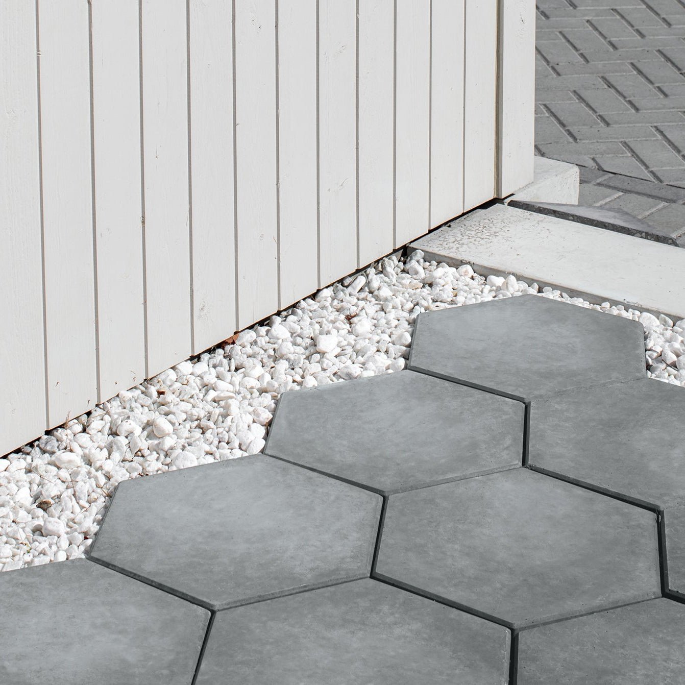 Dalle Hexagone couleur charbon