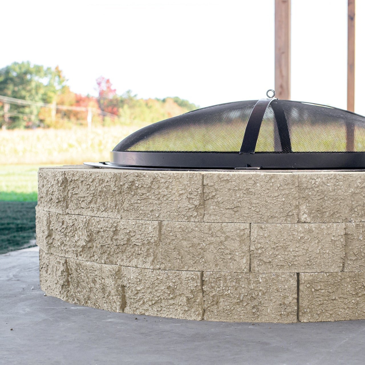 Rustico - Concrete Outdoor Fire Pit Kit | Patio Drummond