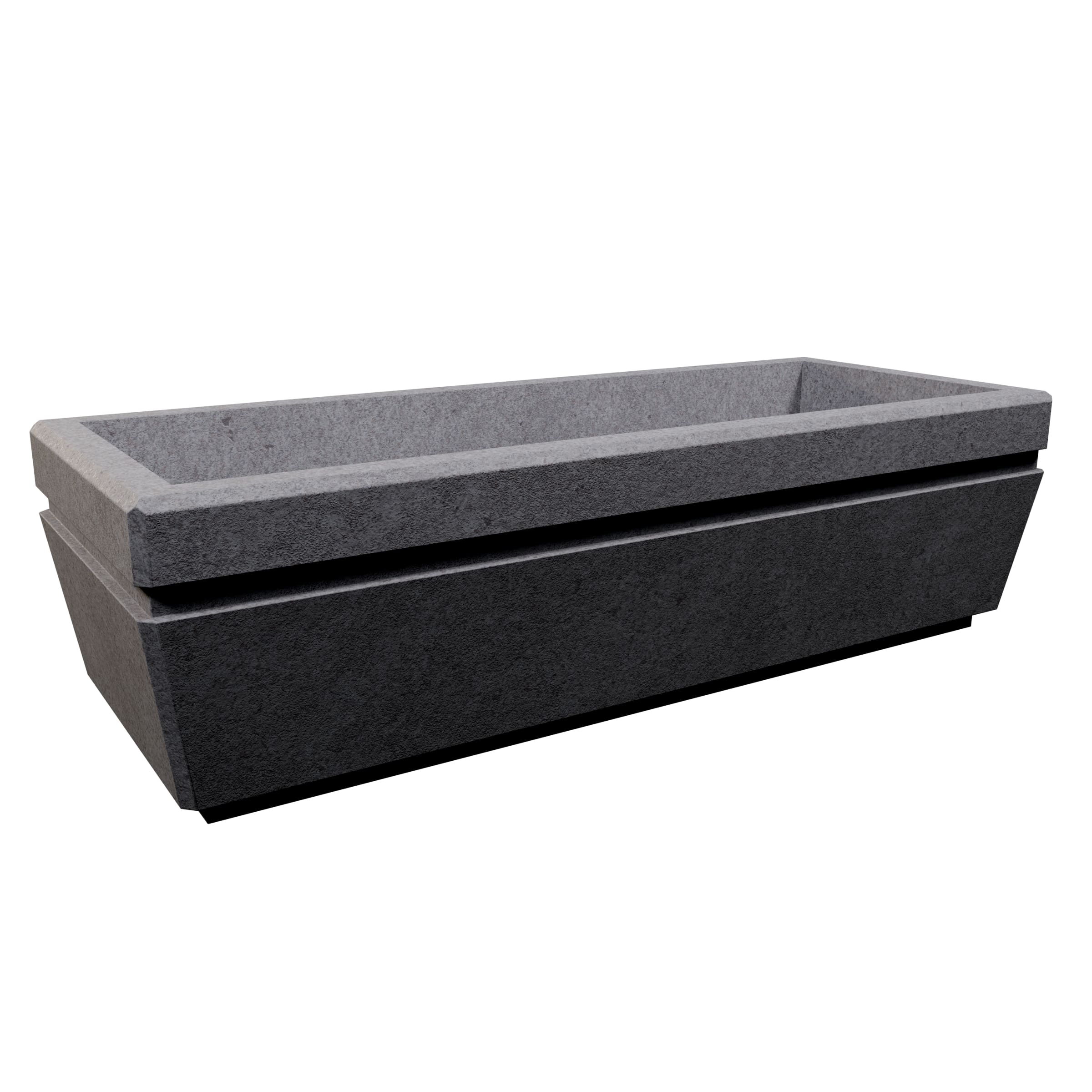 Angula Rectangular Concrete Planter | Patio Drummond