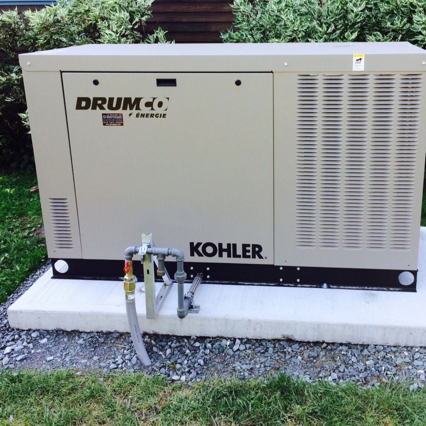 Base pour génératrice Patio Drummond 