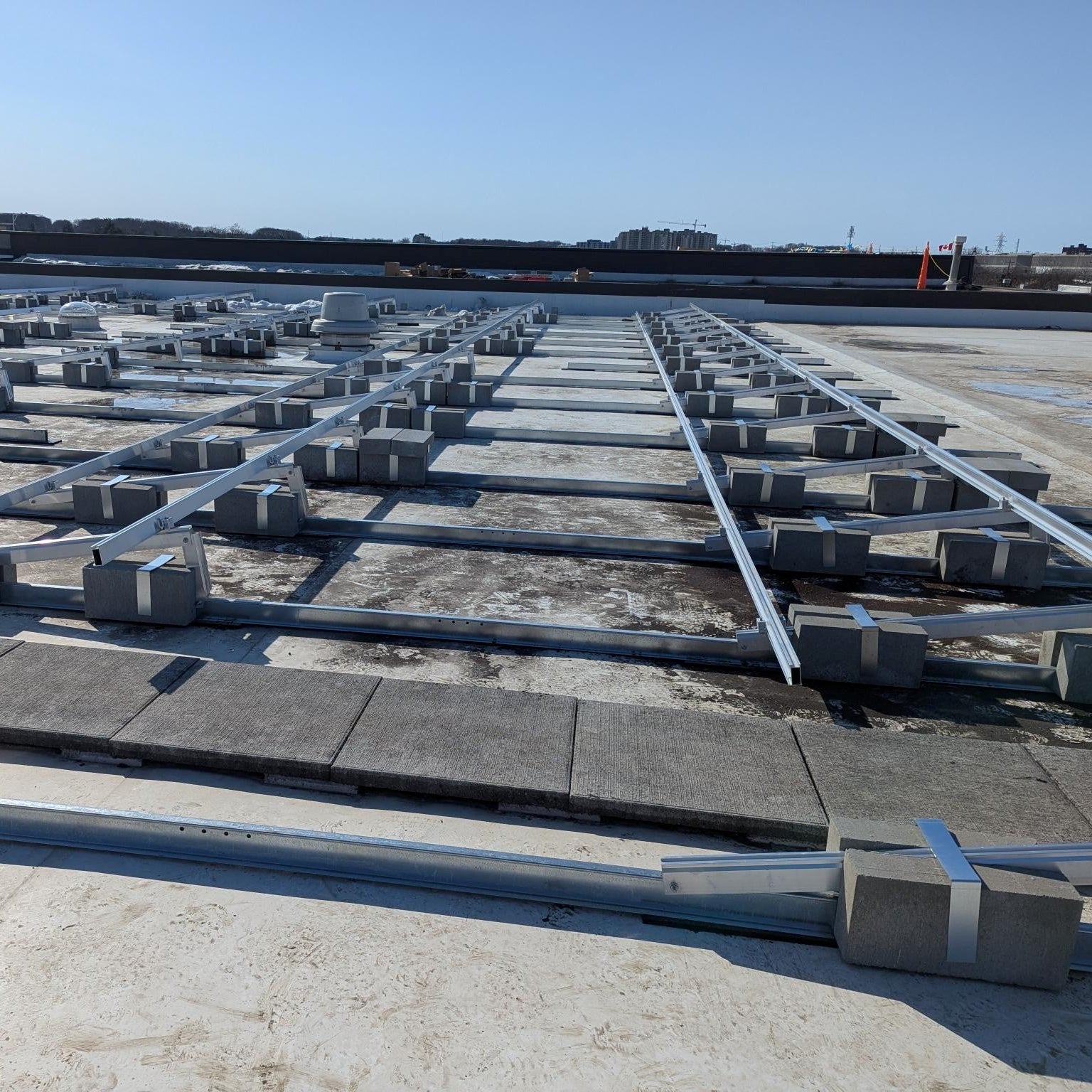 Bloc de construction support panneaux solaire 