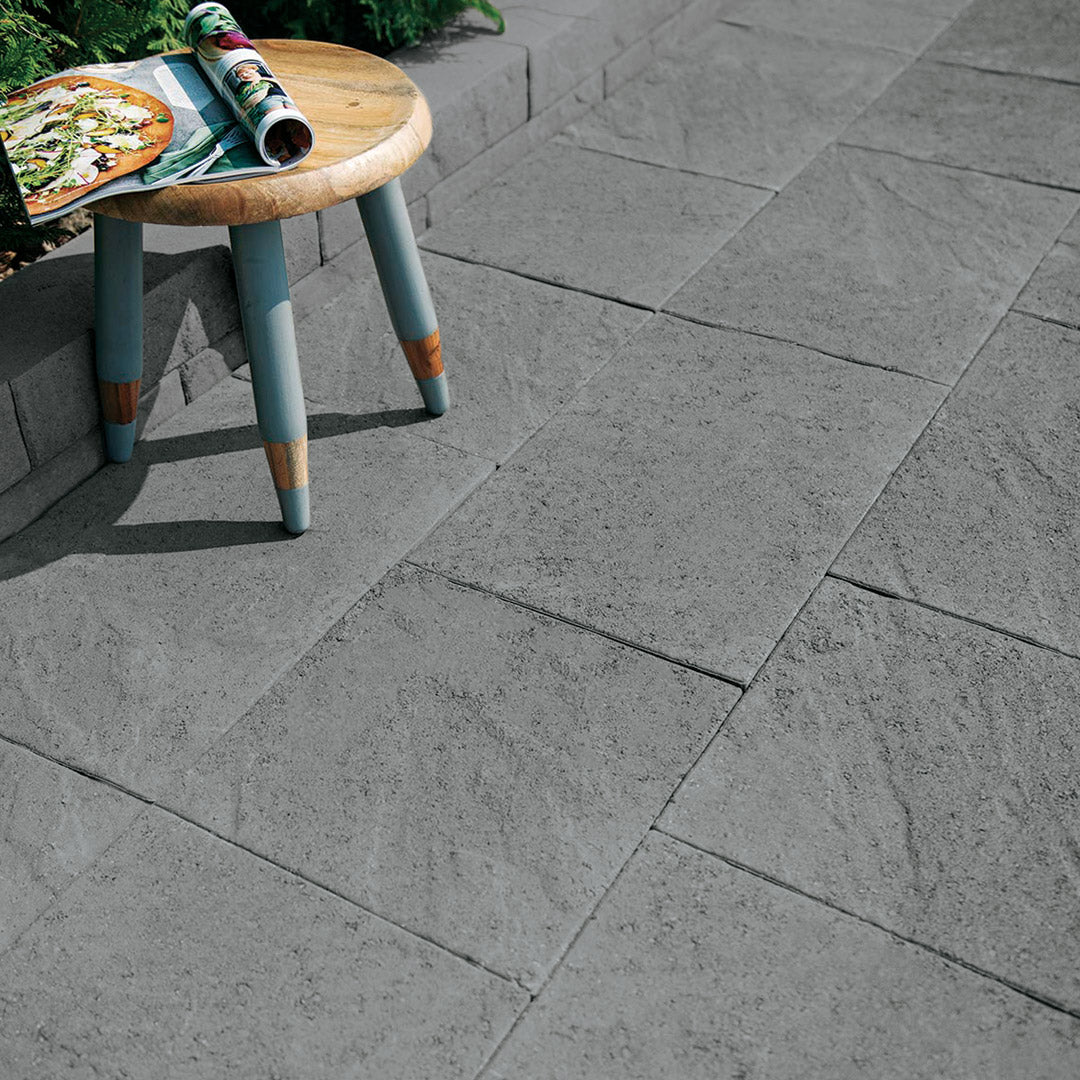 Dalle Casa Charbon  Patio Drummond aspect naturel 