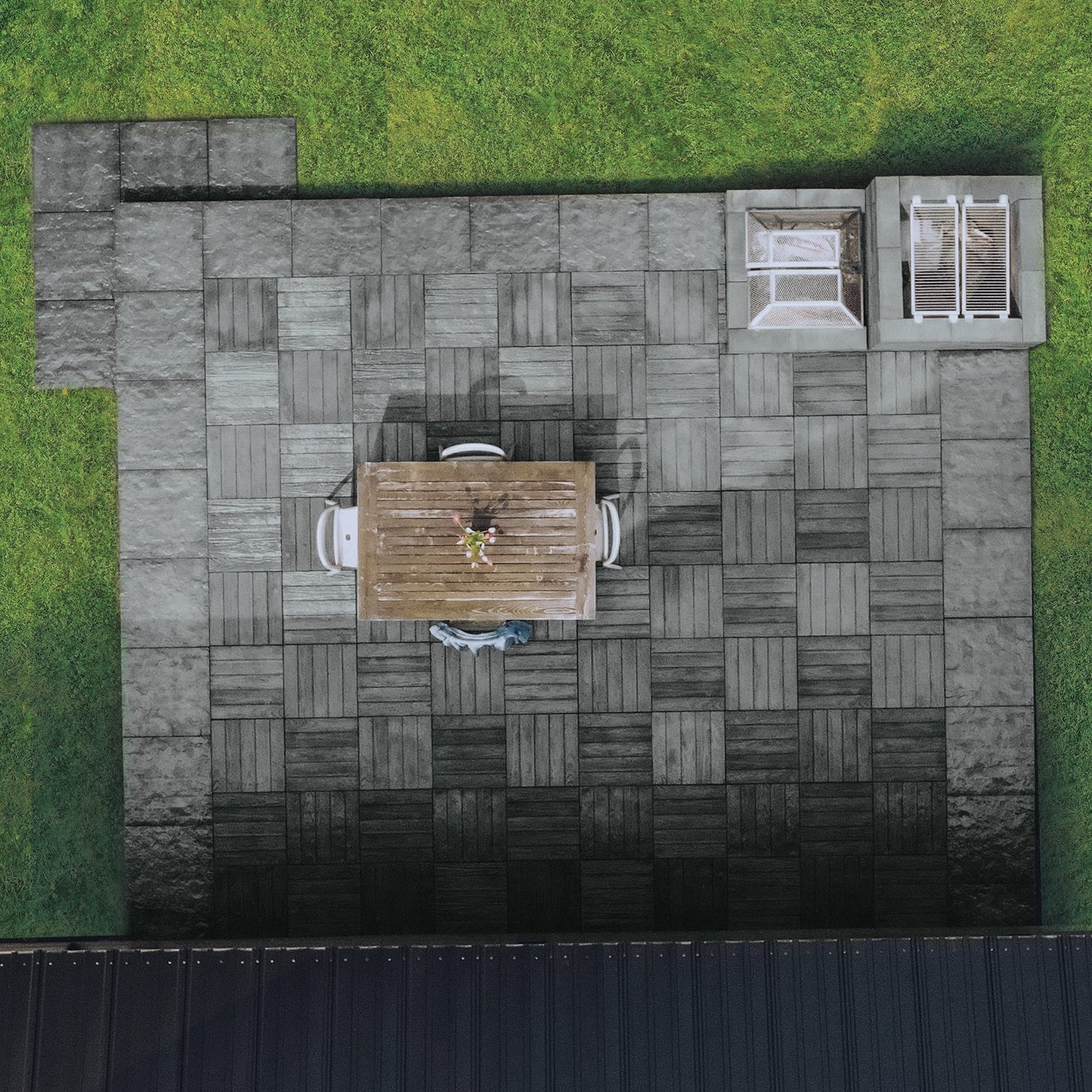 Dalle Foresta Patio Drummond Effet bois 