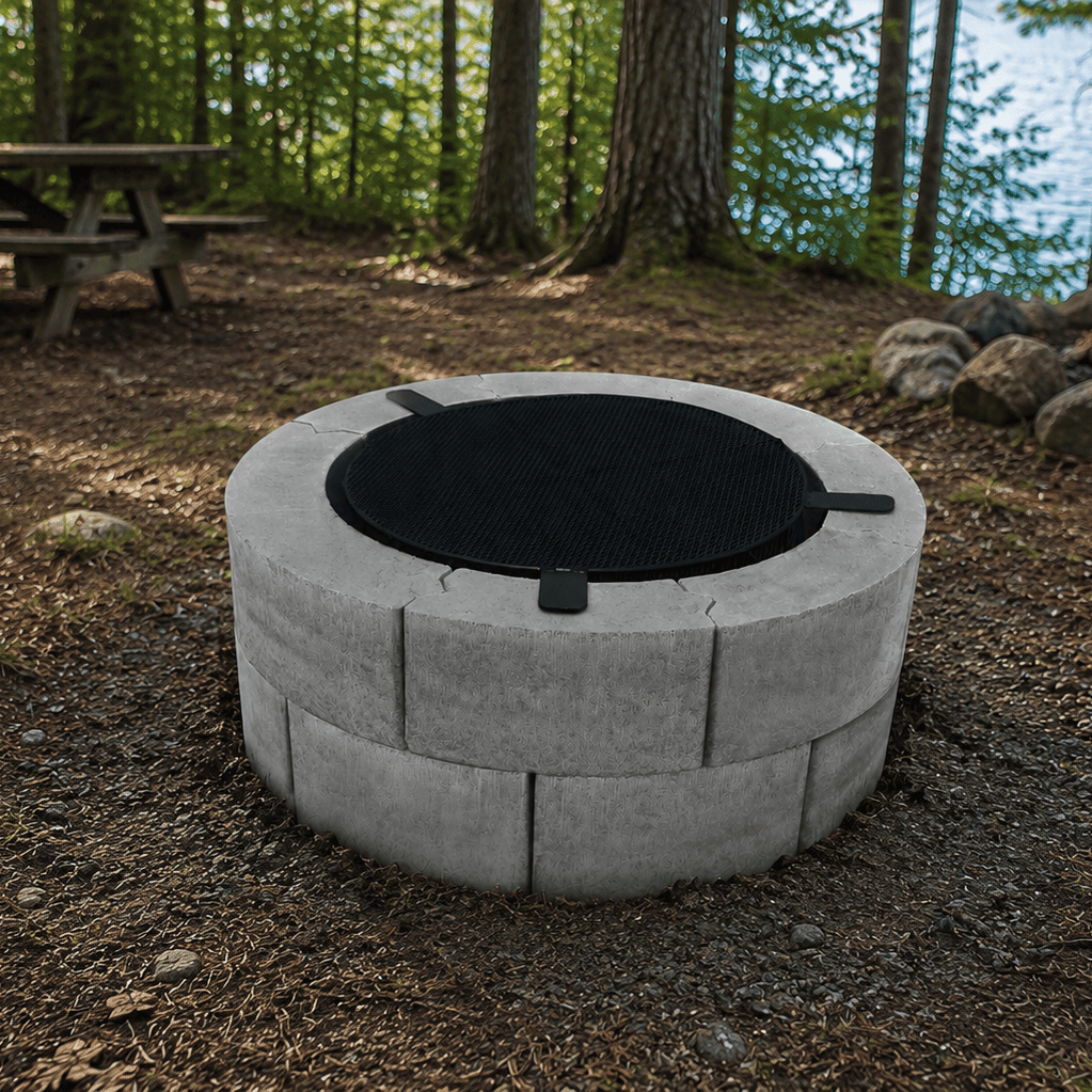 Foyer BBQ rond Patio Drummond