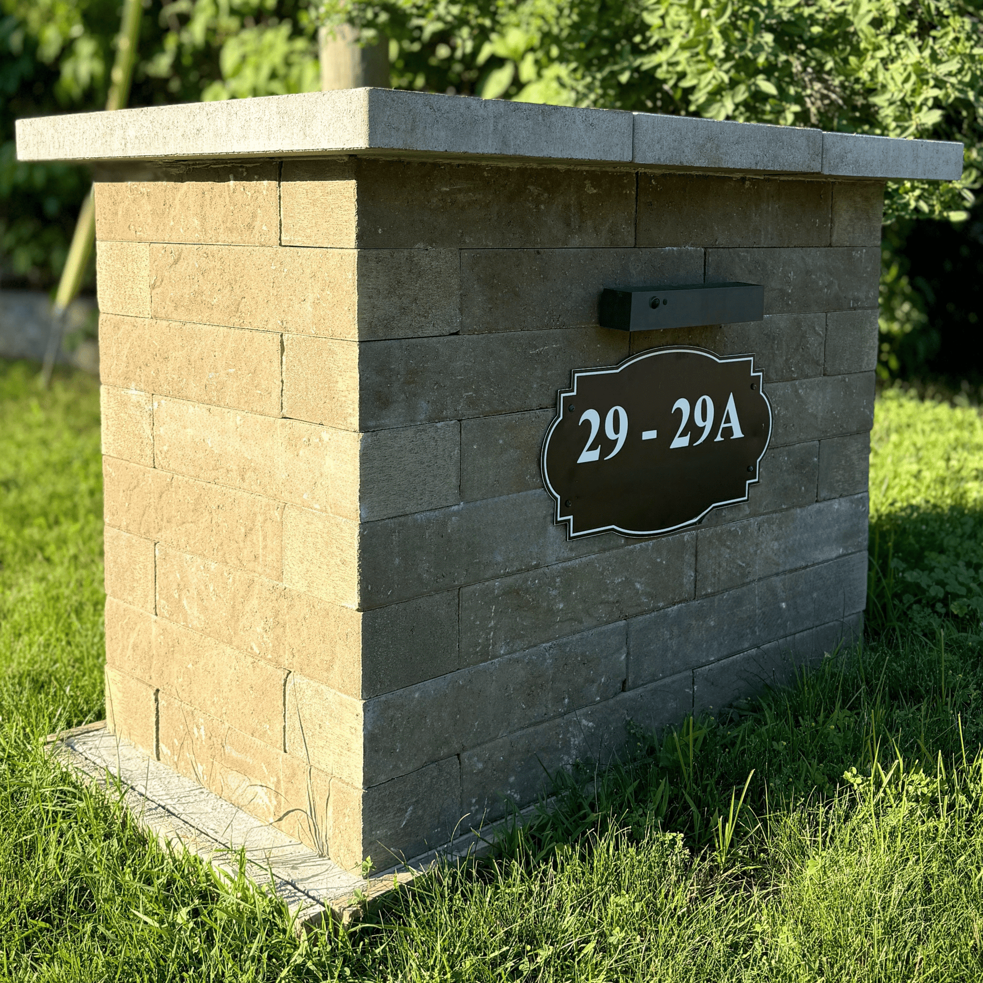 Patio Drummond Muret Moderno Couleur Charbon