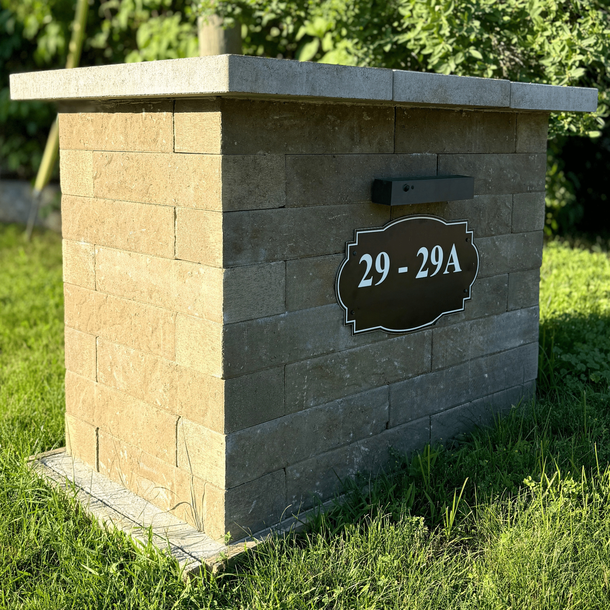 Patio Drummond Muret Moderno Couleur Charbon