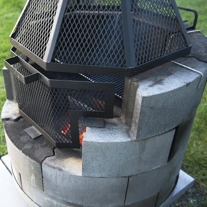 Foyer BBQ rond Patio Drummond