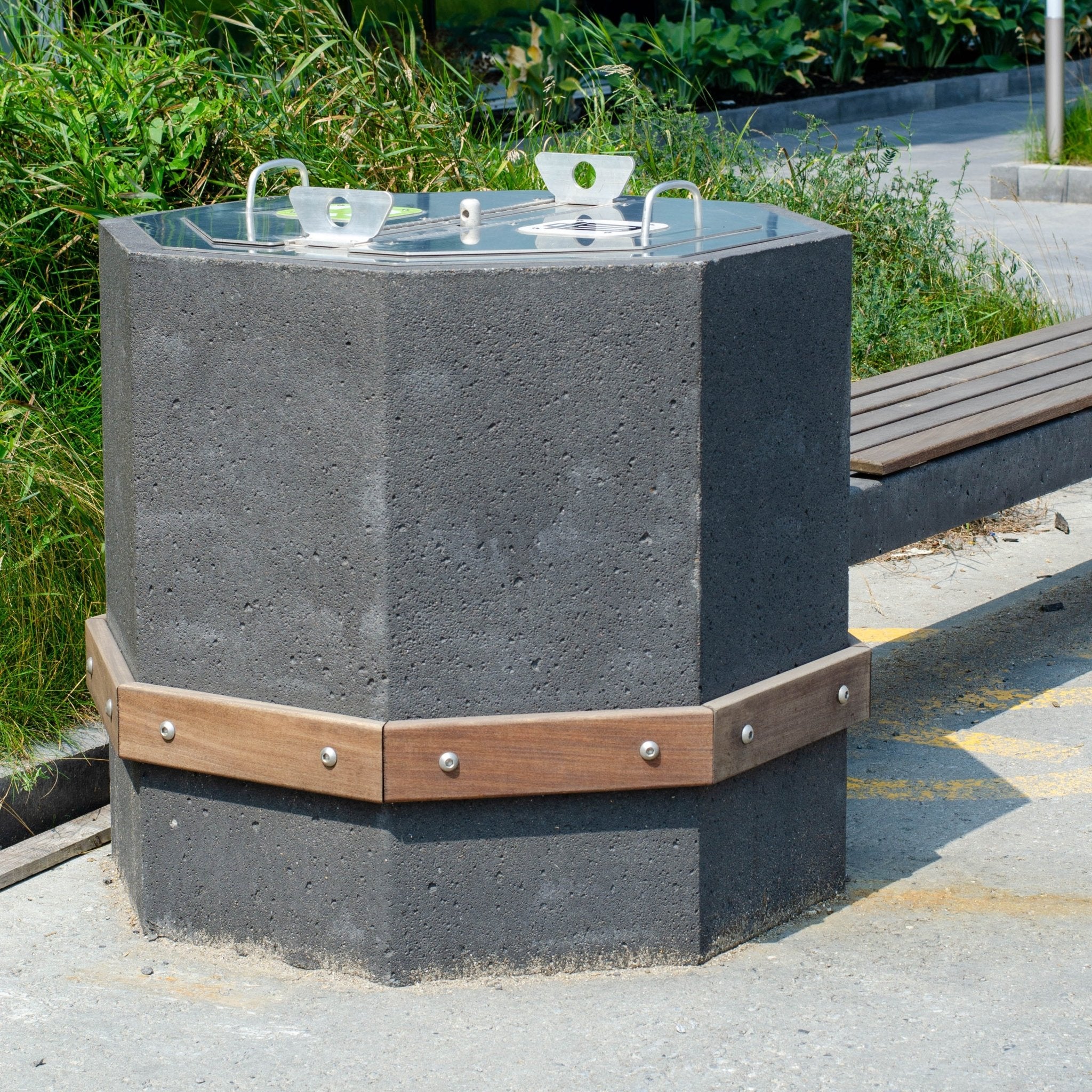 Poubelle Octa Patio Drummond