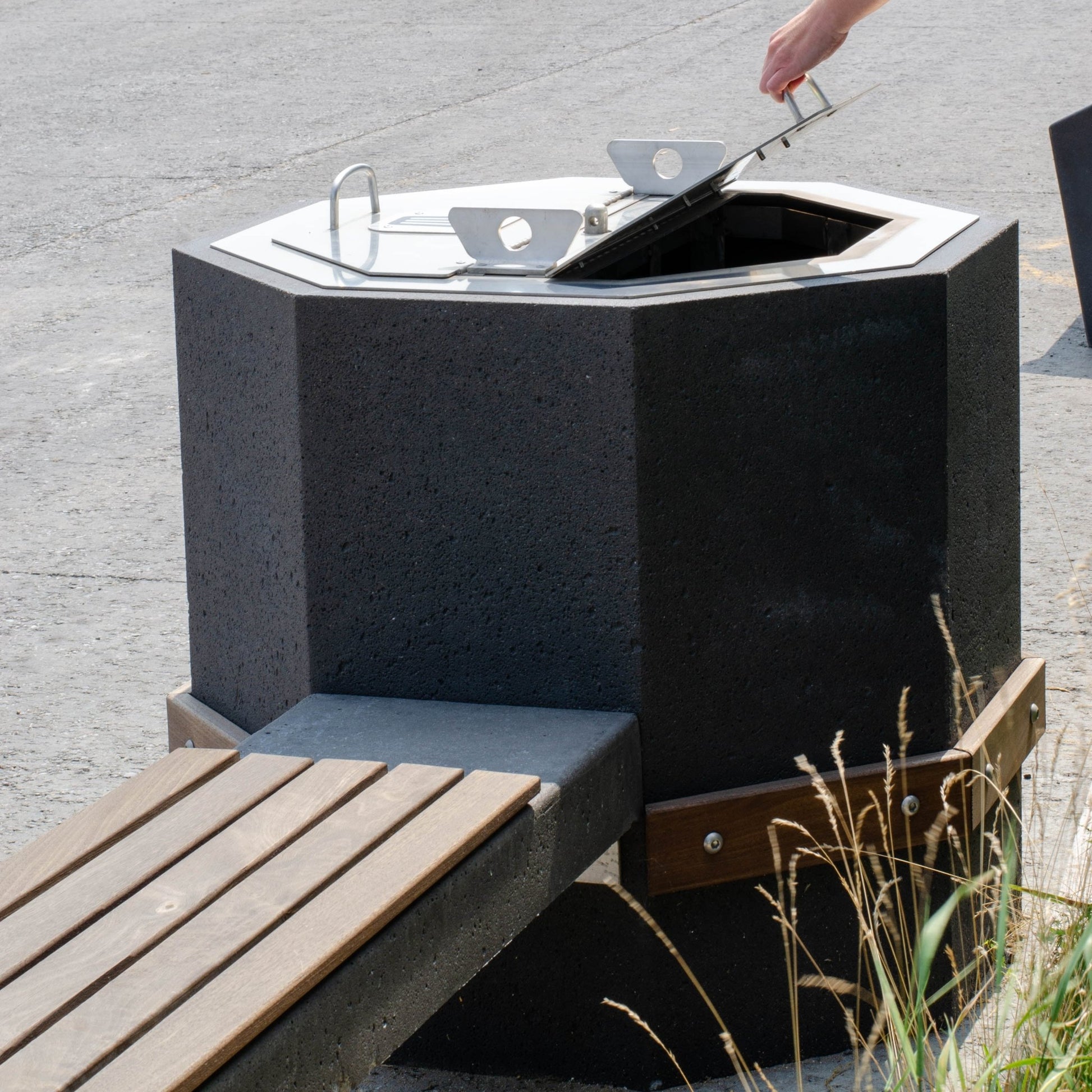 Poubelle Octa Patio Drummond