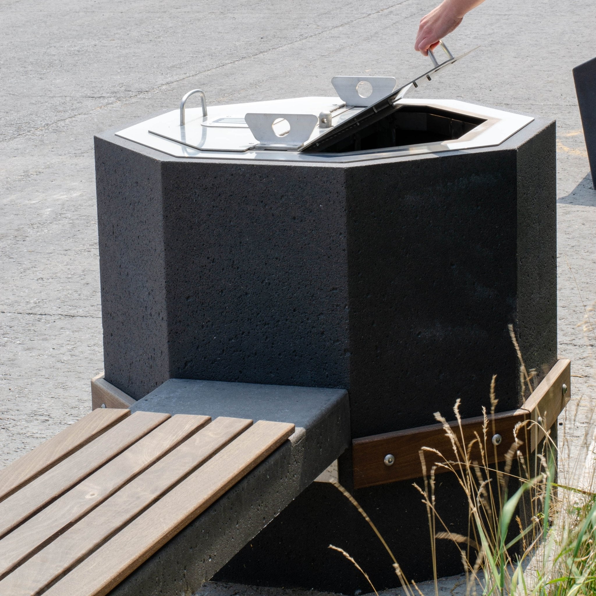 Poubelle Octa Patio Drummond