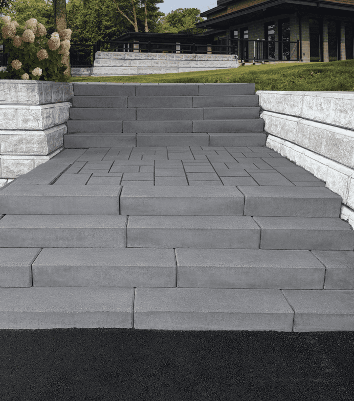 Marche Fortis Charbon | Aménagement paysager | Patio Drummond